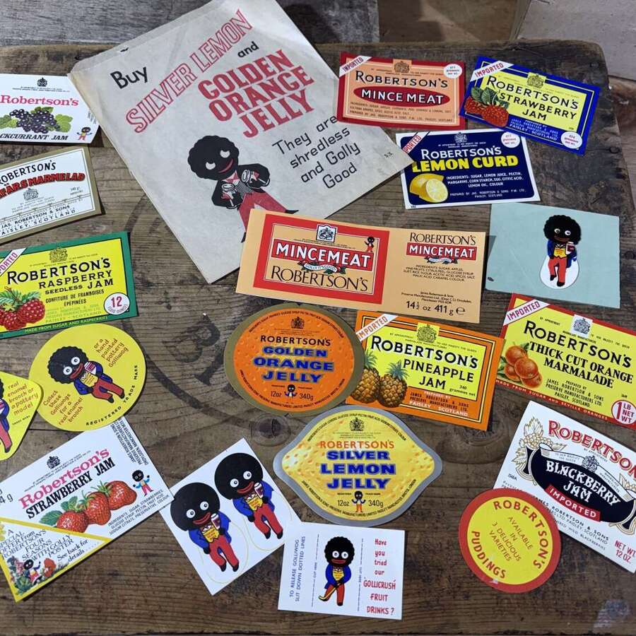Small Collection Of Robertson's Golly Advertising Labels etc c1950-60-70s