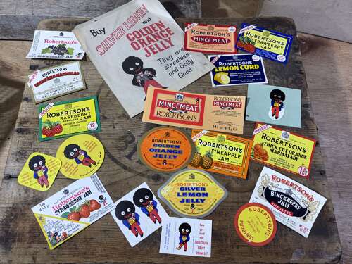 Small Collection Of Robertson's Golly Advertising Labels etc c1950-60-70s