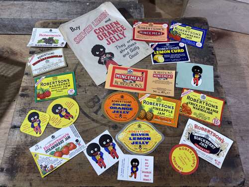 Small Collection Of Robertson's Golly Advertising Labels etc c1950-60-70s