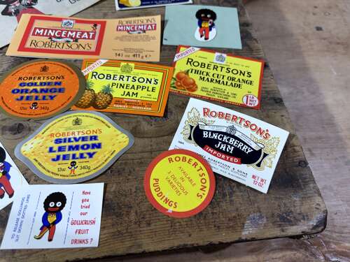 Small Collection Of Robertson's Golly Advertising Labels etc c1950-60-70s