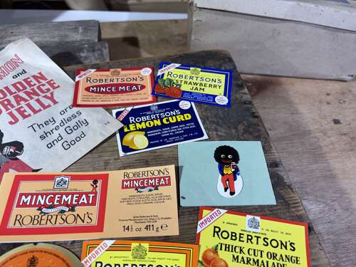 Small Collection Of Robertson's Golly Advertising Labels etc c1950-60-70s