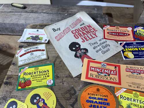 Small Collection Of Robertson's Golly Advertising Labels etc c1950-60-70s