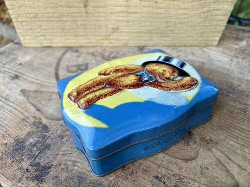 Superb George Horner Embossed Teddy Bear Toffee Tin c1930s