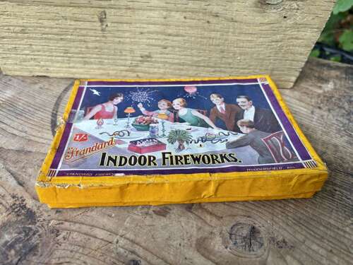 Standard Indoor Fireworks Huddersfield Advertising Card Box c1920s