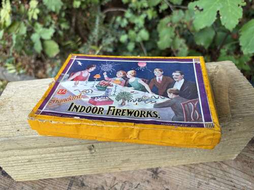 Standard Indoor Fireworks Huddersfield Advertising Card Box c1920s